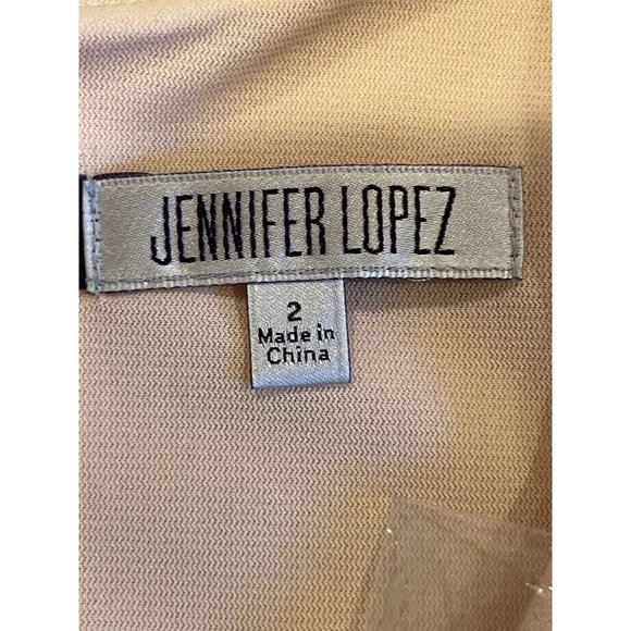 NWT Jennifer Lopez Womens A Line Mini Dress JL414401 Ruffle Hem Beige 2 was 70$ - Picture 10 of 12
